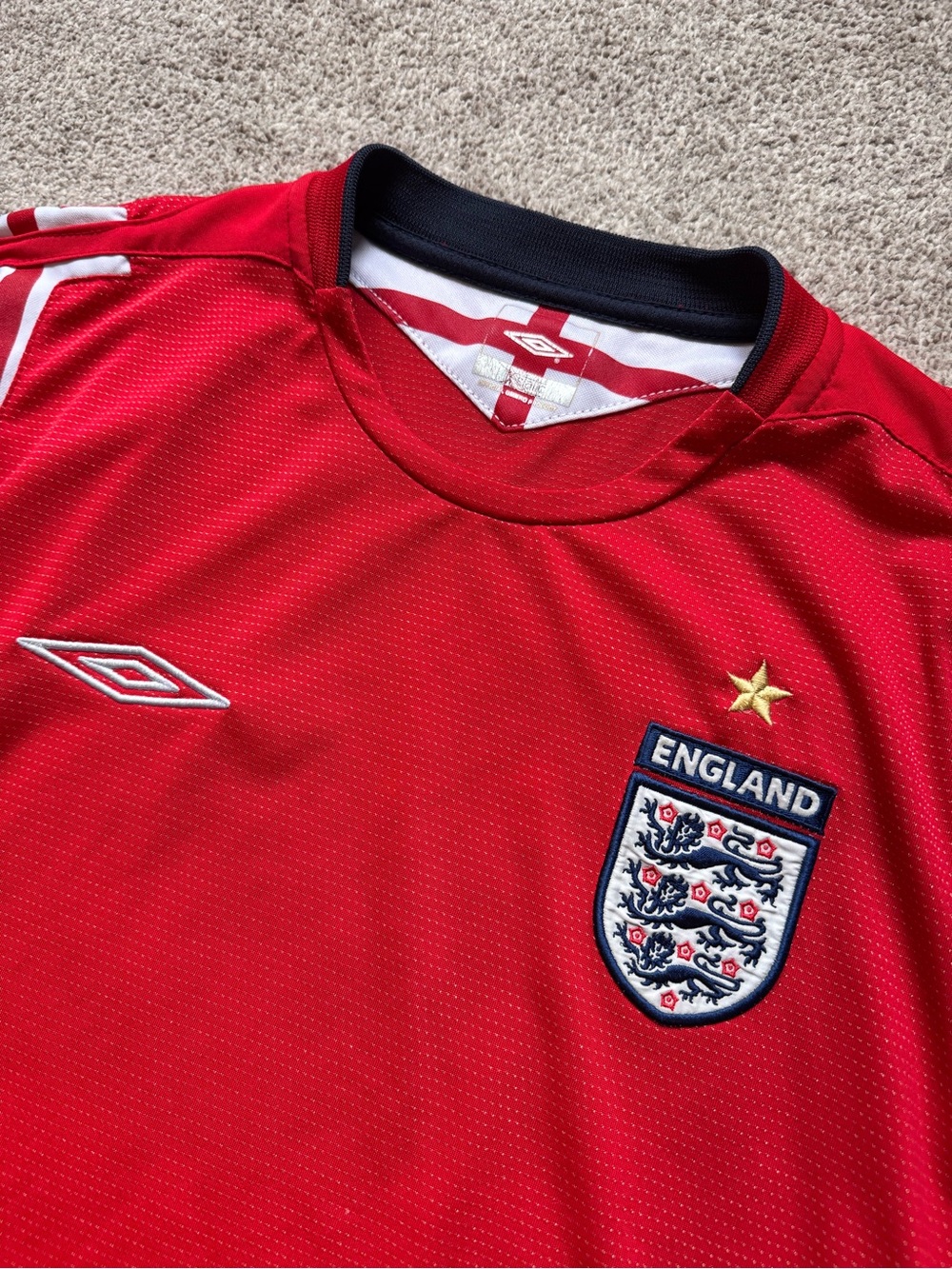 Mens VTG Y2K Umbro England World Cup Soccer Kit 2004-2006 FIFA Football Medium